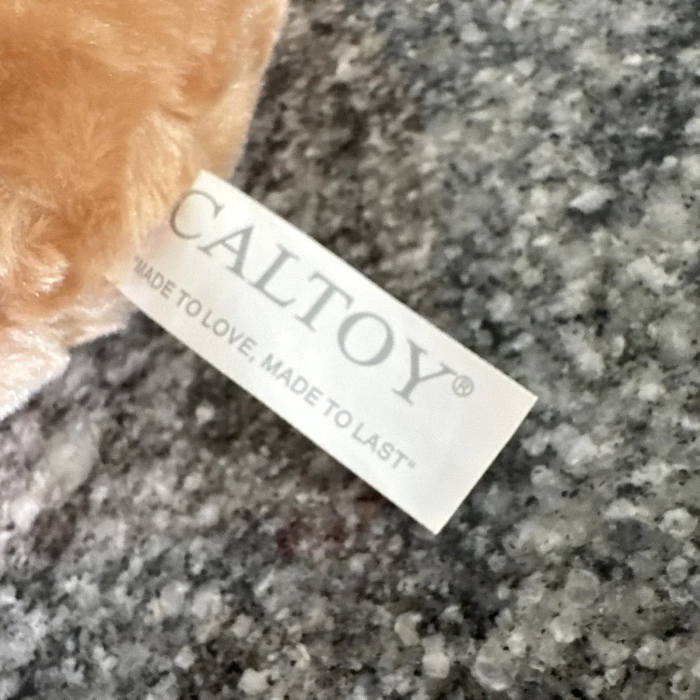 Vintage Caltoy 10in Hugging Christmas Teddy Bears Plush Stuffed Animal Rare 90s